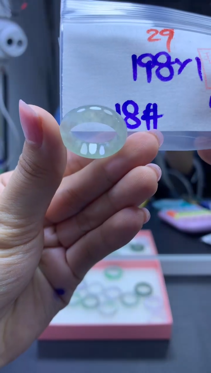 未镶嵌定制翡翠戒圈#198元-毛货需精细抛光