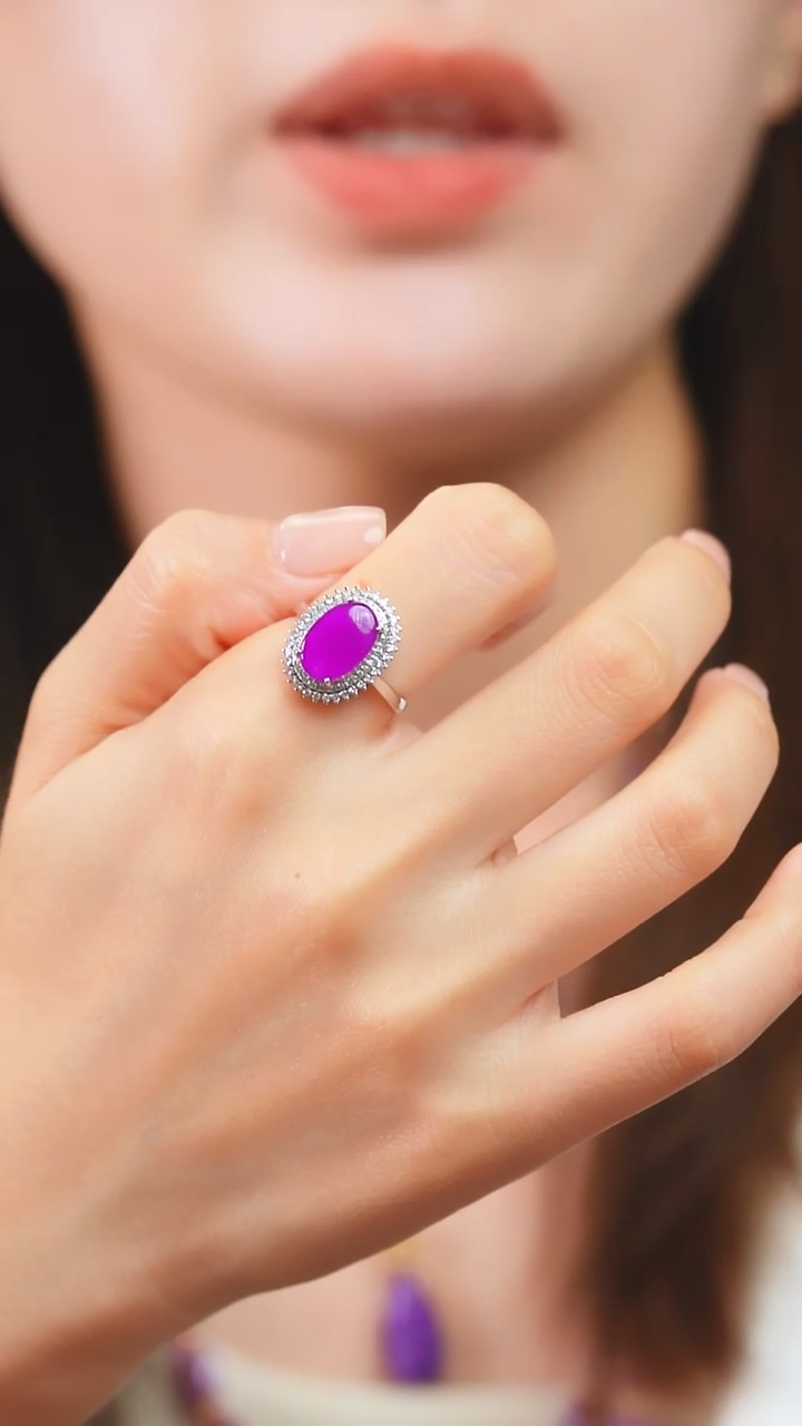 18K金镶嵌苏纪石（舒俱来）戒指2