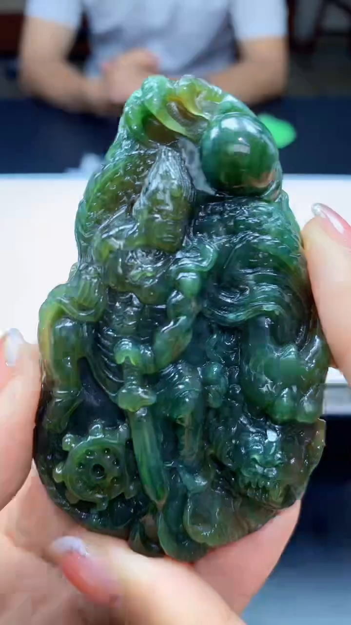 定制翡翠未镶嵌1087jj-毛货挂件93
