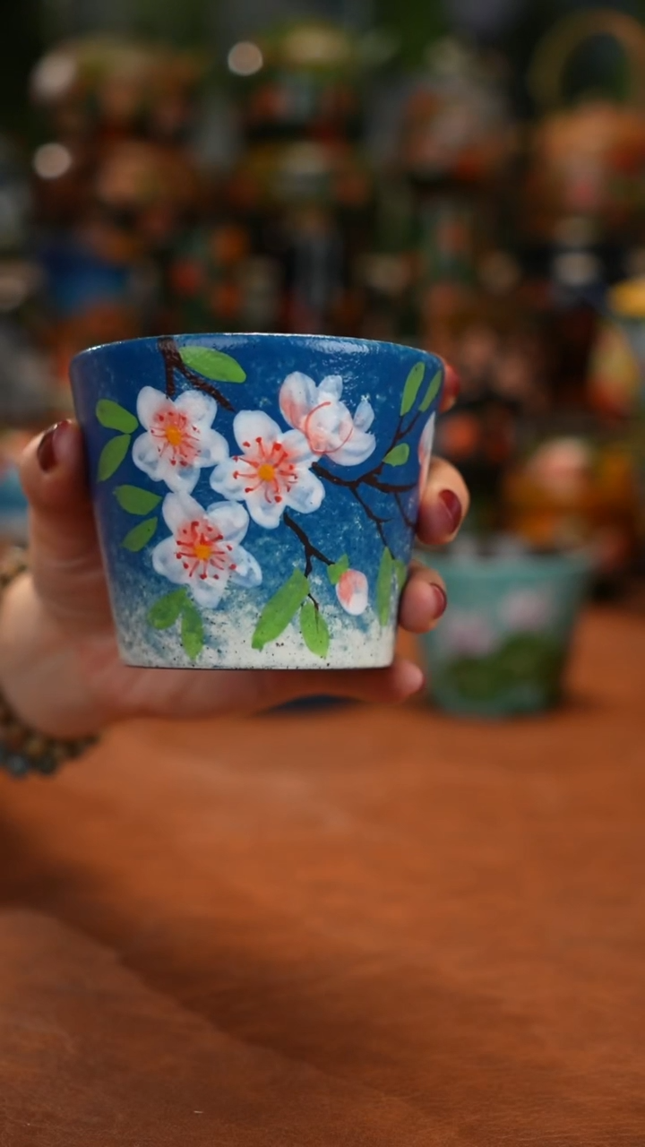 陶瓷油画手绘釉下彩