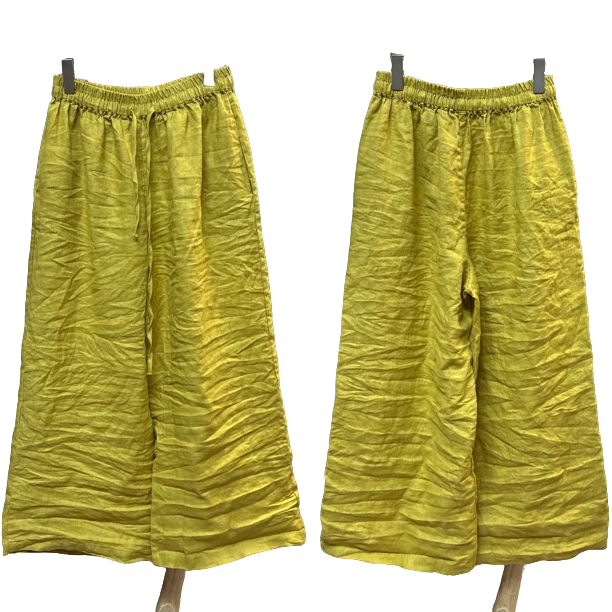 054亚麻阔腿裤休闲百搭（裤长1米左右）