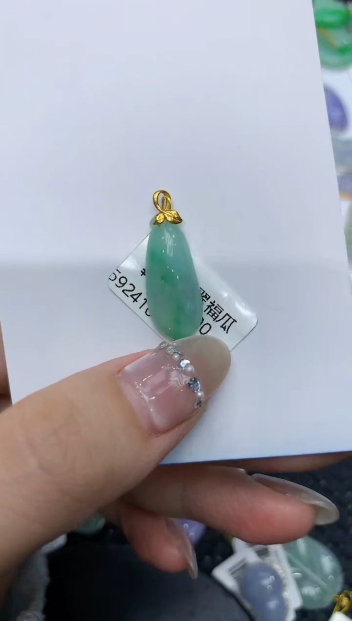 【闪购商品】翡翠颈饰18K金镶嵌222222222