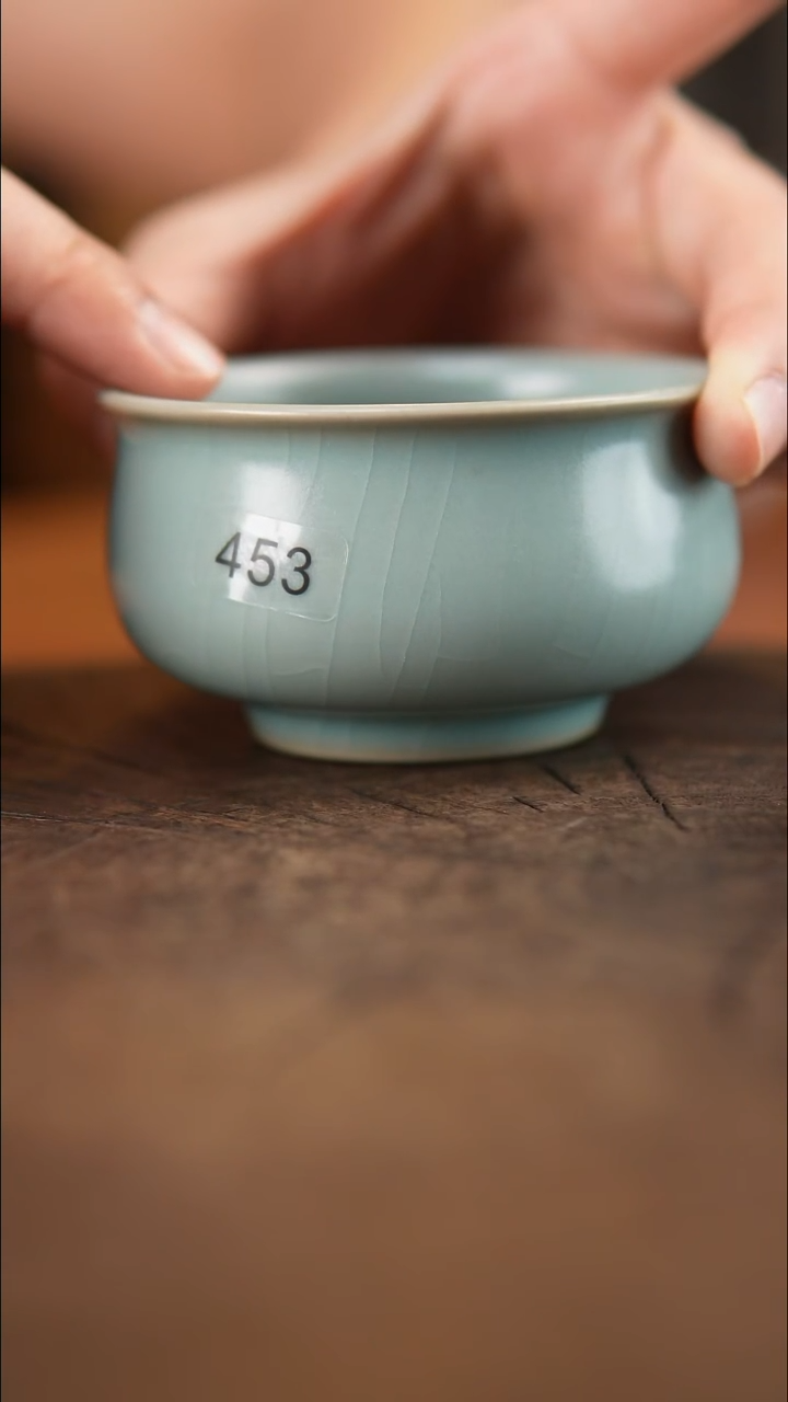 汝瓷 炉式杯#453