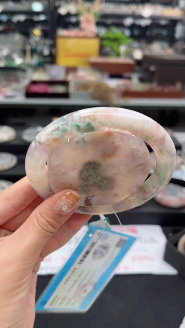 【闪购商品】石英质玉手镯未镶嵌61圈口（赠品镯心）5S8161