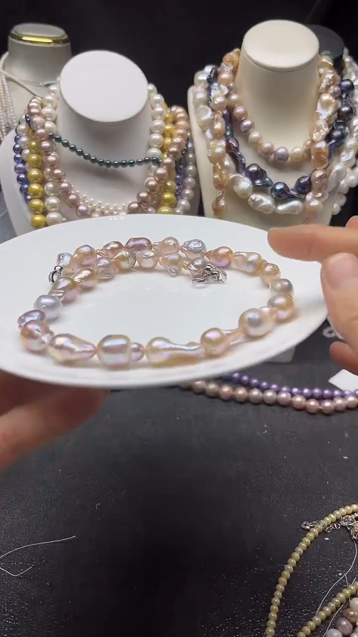 颈饰未镶嵌淡水珍珠多人