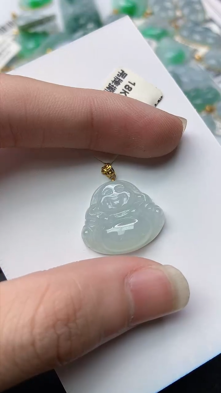 【闪购商品】翡翠颈饰18K金镶嵌82.........