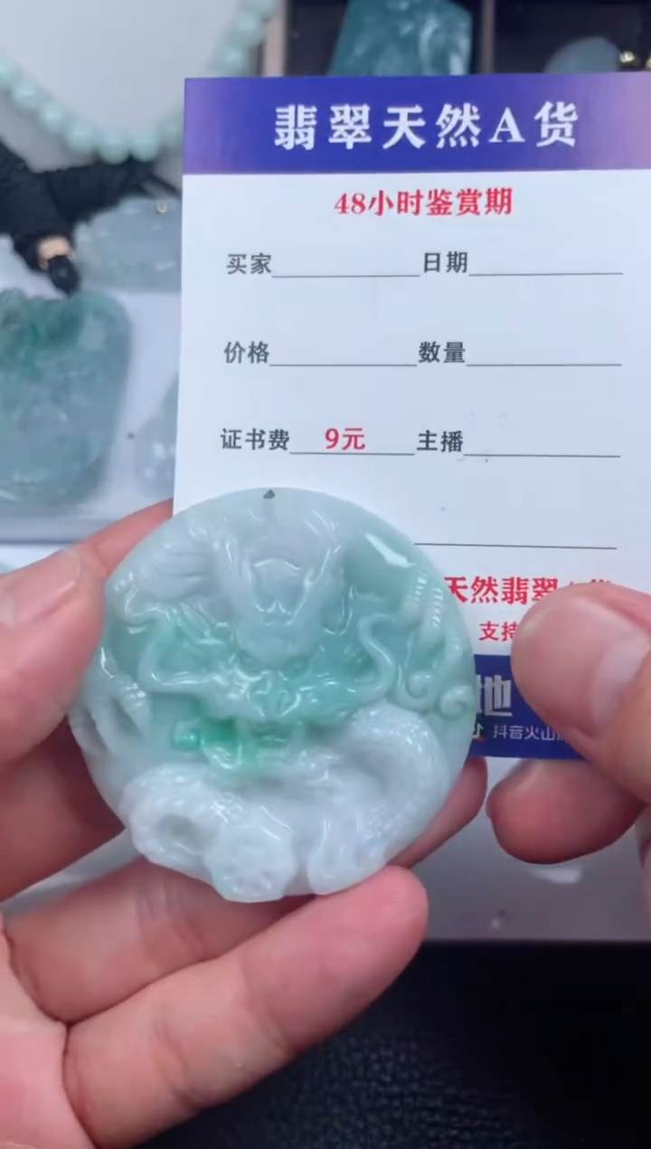 翡翠未镶嵌颈饰         