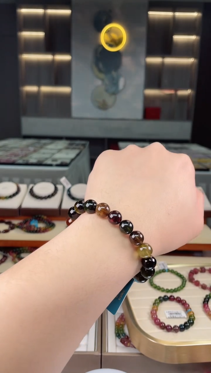 【闪购商品】碧玺收藏级单圈手串10mm+未镶嵌（多样性发一条）Y