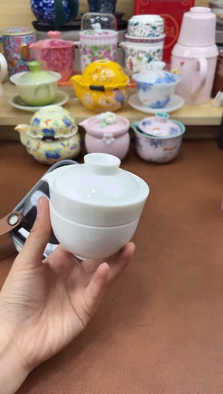 陶陶瓷茶具摆件旅行套组
