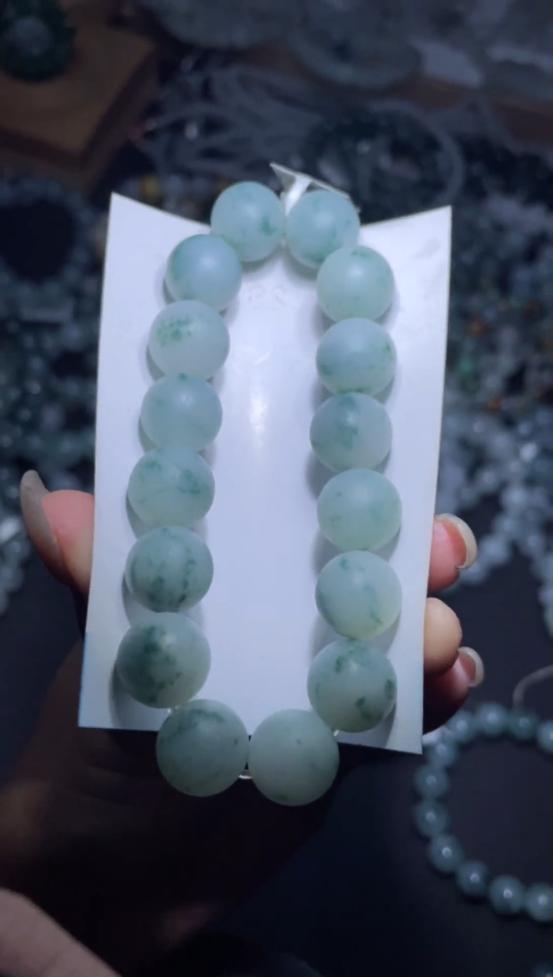 【闪购商品】定制翡翠未镶嵌天然缅甸A货翡翠手串35