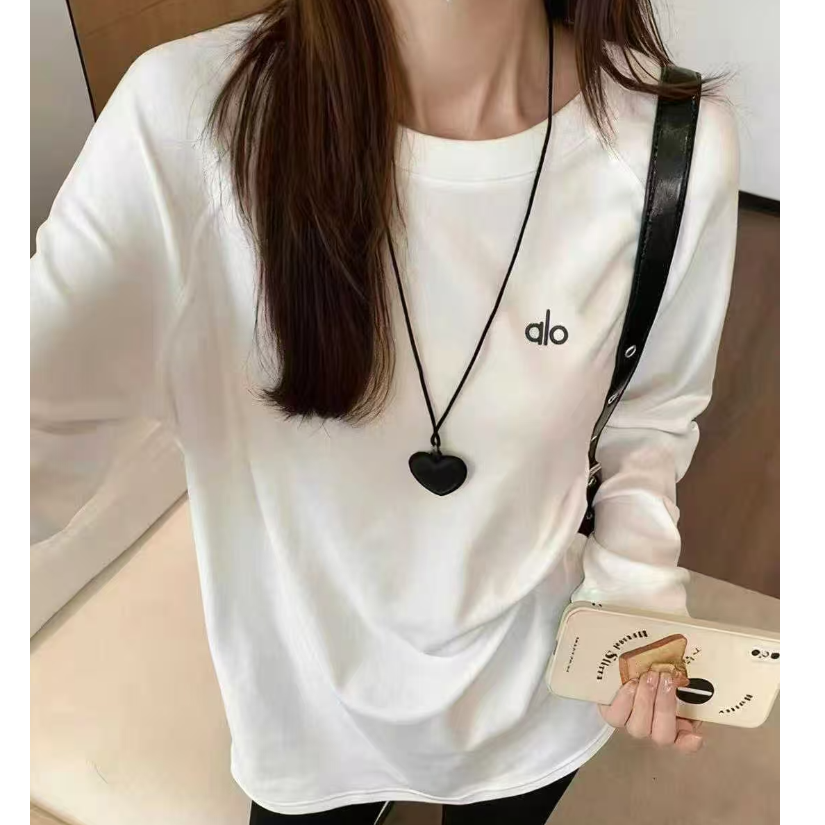 叙旧姑嫂 alo德绒T恤2778