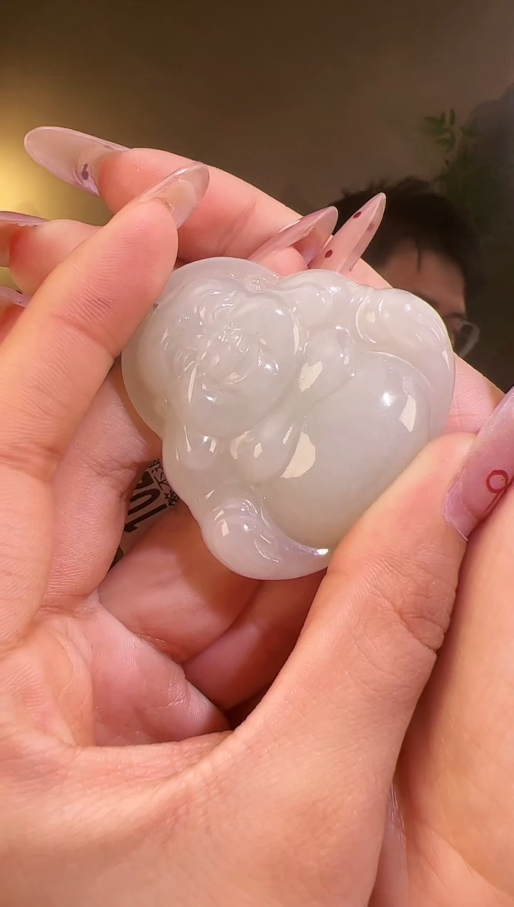 【闪购商品】和田玉颈饰未镶嵌cp佛公1024 带包容