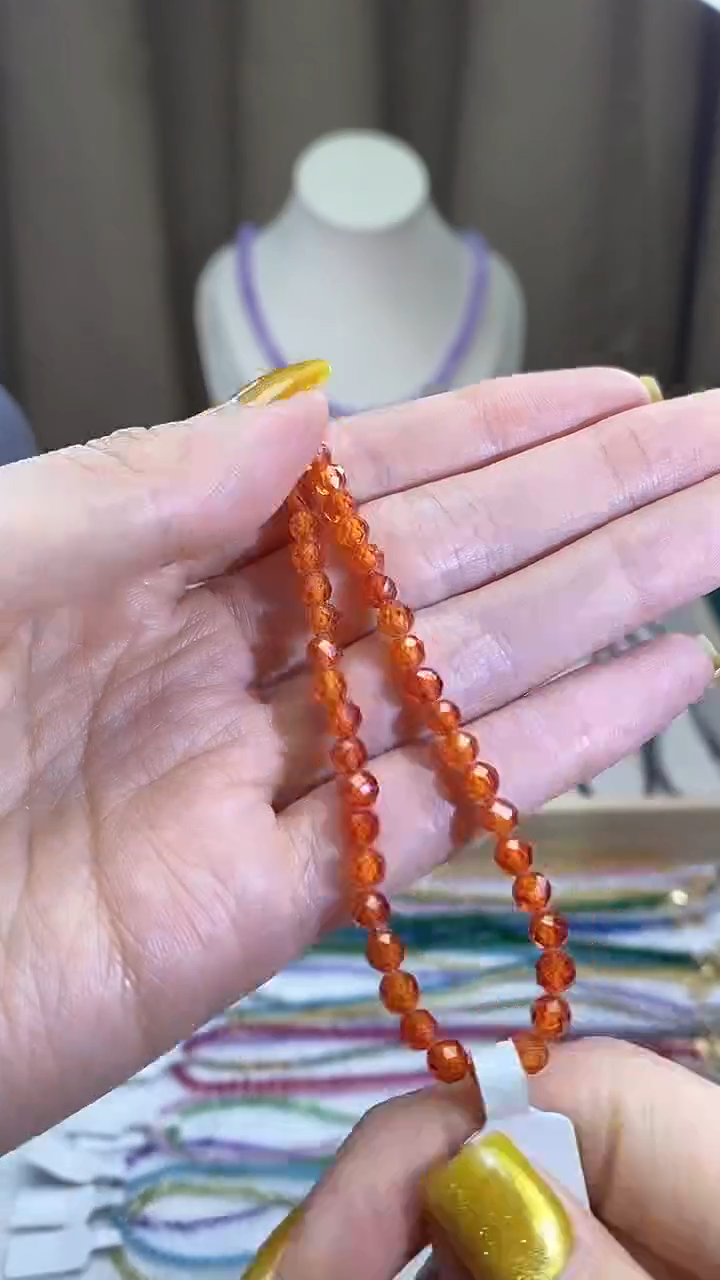 【闪购商品】石榴石（芬达石）项链14K金镶嵌诗宁甄选珠宝SYZB75