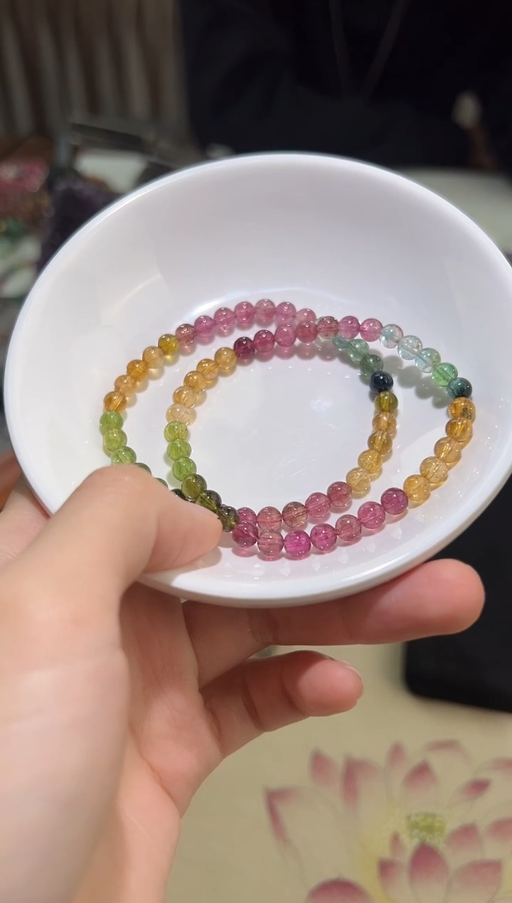 【闪购商品】碧玺手串未镶嵌0114m026多样性发一