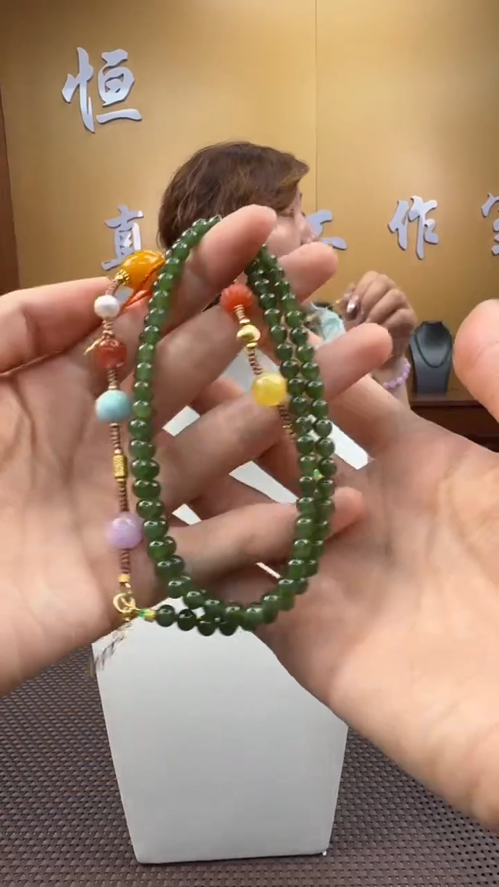 和田玉未镶嵌颈饰项链4（多样性，发一­）