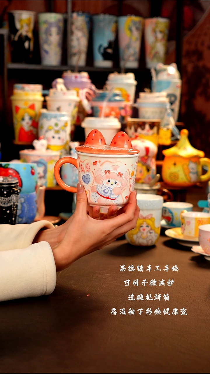 景德镇手工手绘杯杯