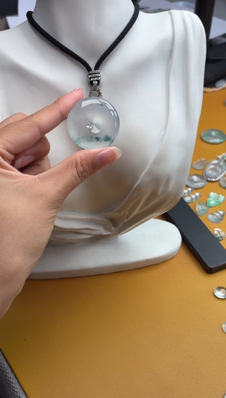 吊坠(不含链)未镶嵌翡翠32 平安扣 32.7 6.8