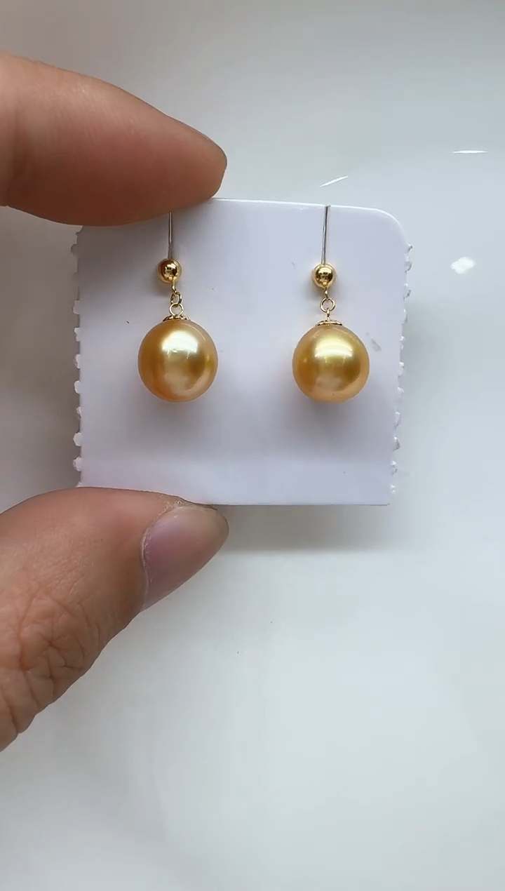 【闪购商品】海水珍珠耳饰18K金镶嵌清货