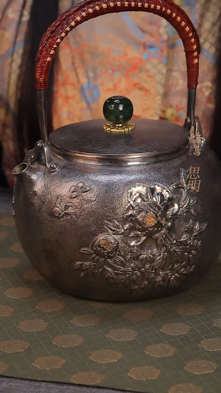 【闪购商品】蜂鸟工坊 大师壶 高货 孤品 牡丹提梁壶