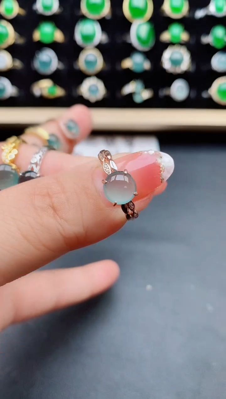 【闪购商品】翡翠戒指银S925镶嵌121212