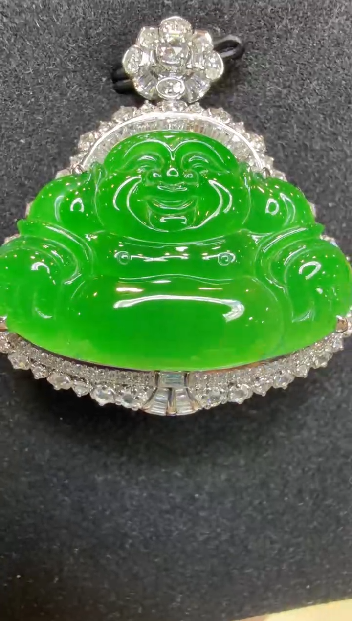 吊坠(不含链)18K金镶嵌翡翠多样性团购发一件