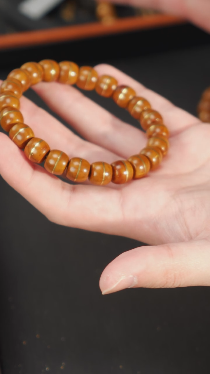 【闪购商品】紫金鼠手串紫金鼠实心一线天10+