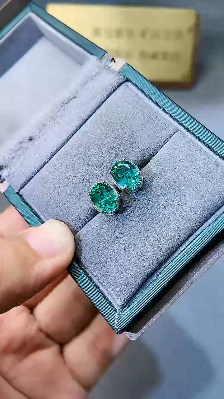 【闪购商品】托帕石耳饰银S925镶嵌354