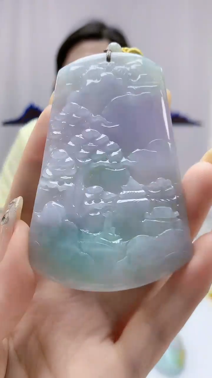 定制翡翠未镶嵌0405DD-毛货挂件62