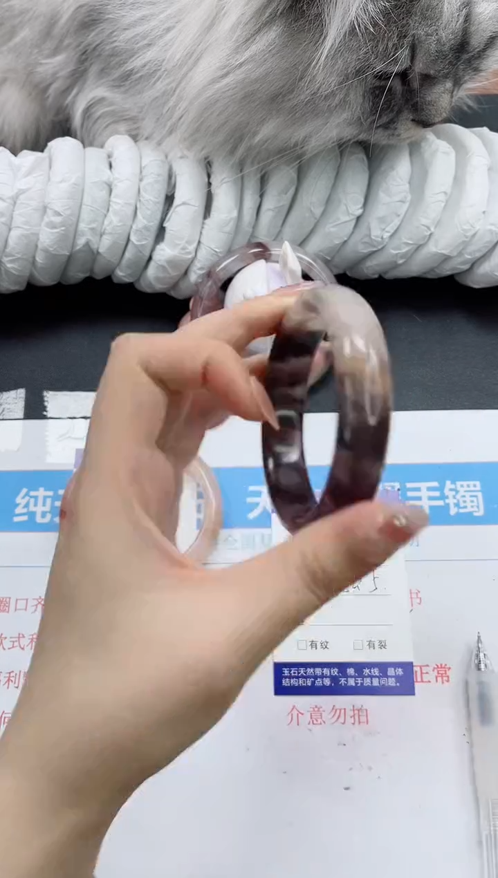 【闪购商品】石英质玉手镯未镶嵌k5-56.5