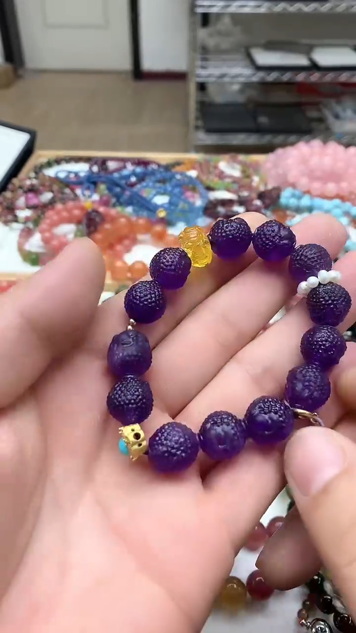 【闪购商品】紫晶手链未镶嵌手链6