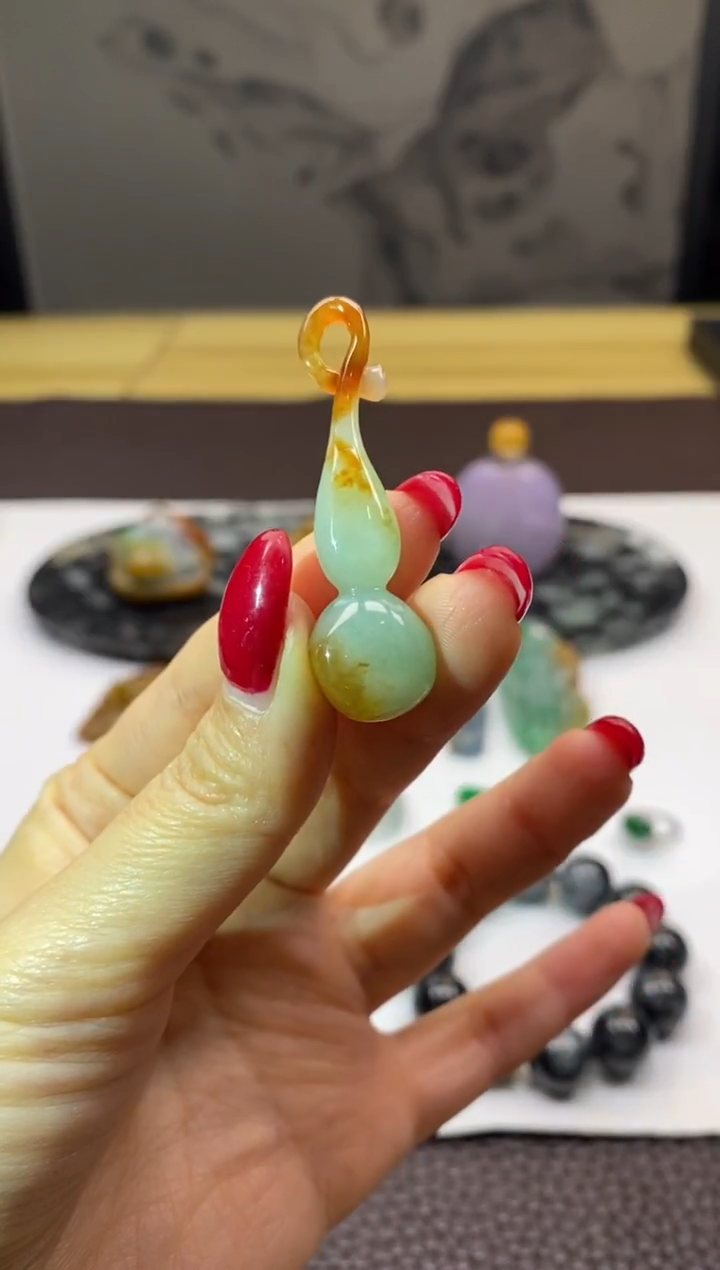 未镶嵌挂件翡翠葫芦