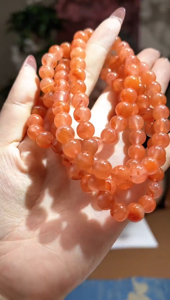 南红玛瑙未镶嵌颈饰s464