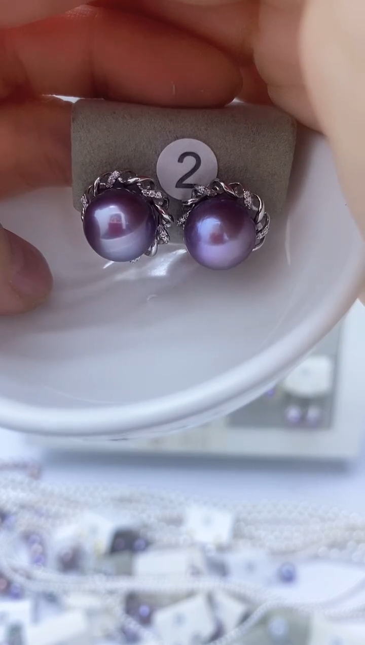 【闪购商品】淡水珍珠耳饰银S925镶嵌2