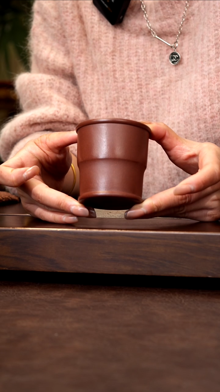 茶壶紫砂底槽清竹节杯