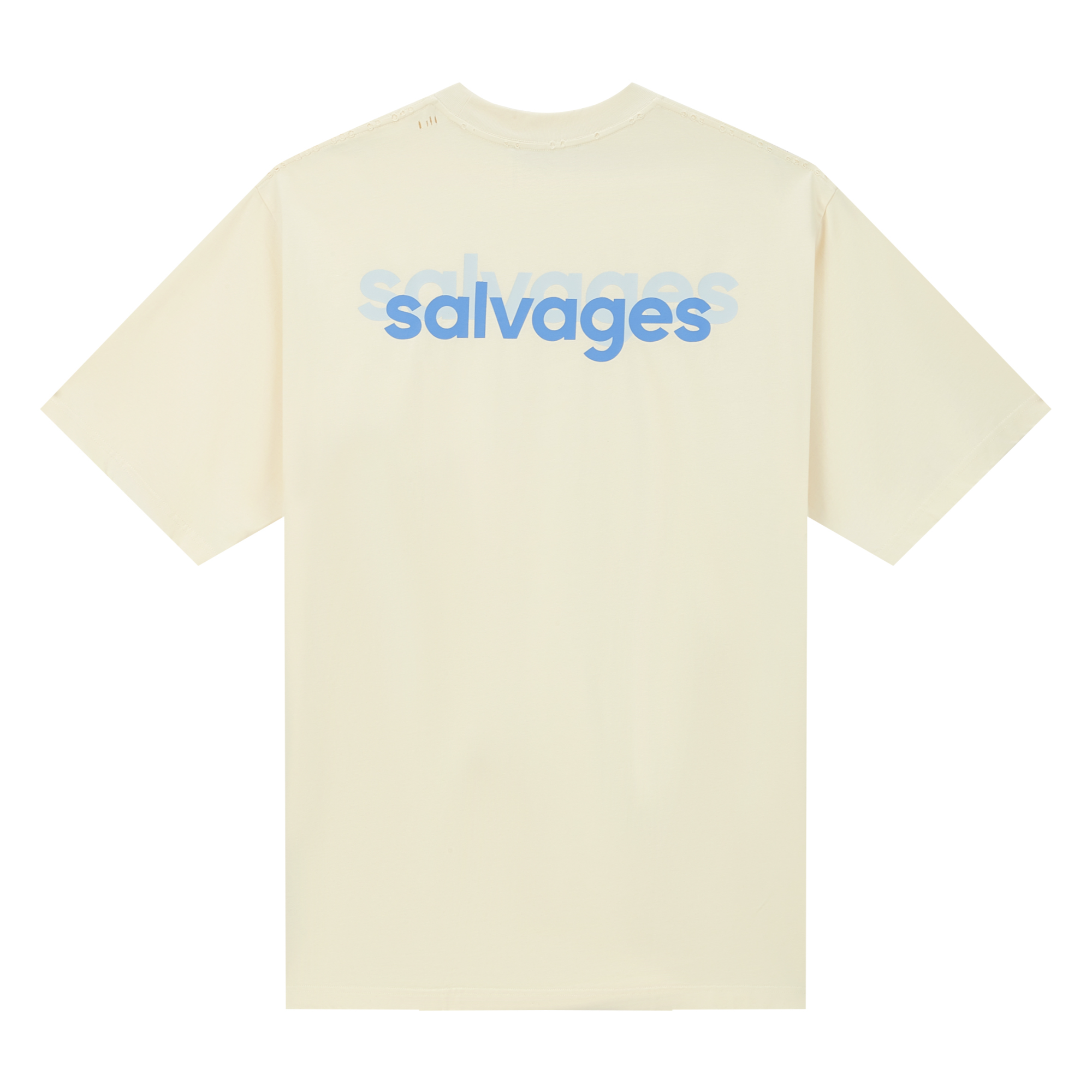 【官方正品】THE SALVAGES 美式幻影字母LOGO印花宽松破洞圆领短袖