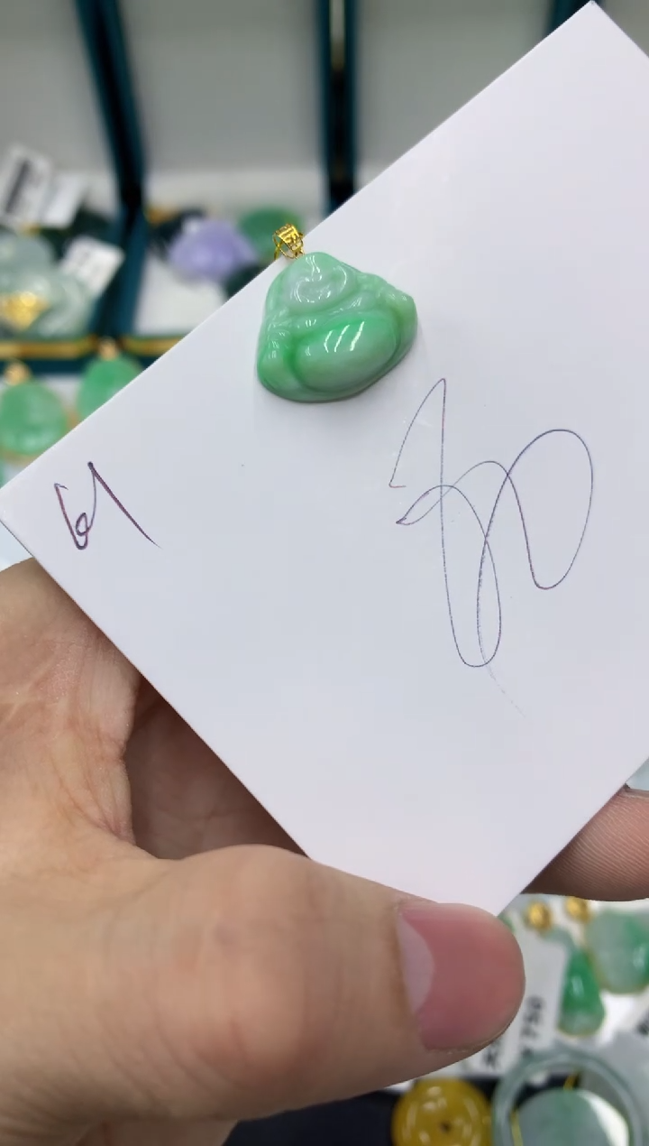 【闪购商品】翡翠颈饰18K金镶嵌11111111111