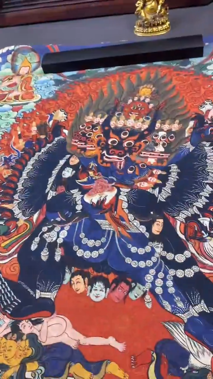 卷轴画王姬藏传唐卡艺术品