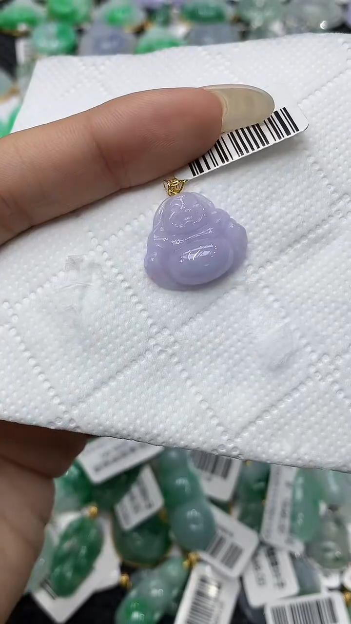 颈饰18K金镶嵌翡翠11111111111