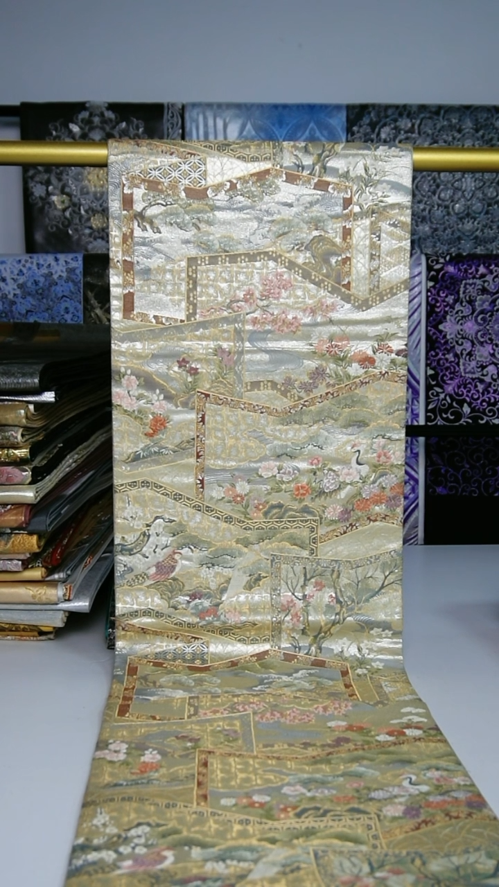 织绣织锦94屏风花鸟画
