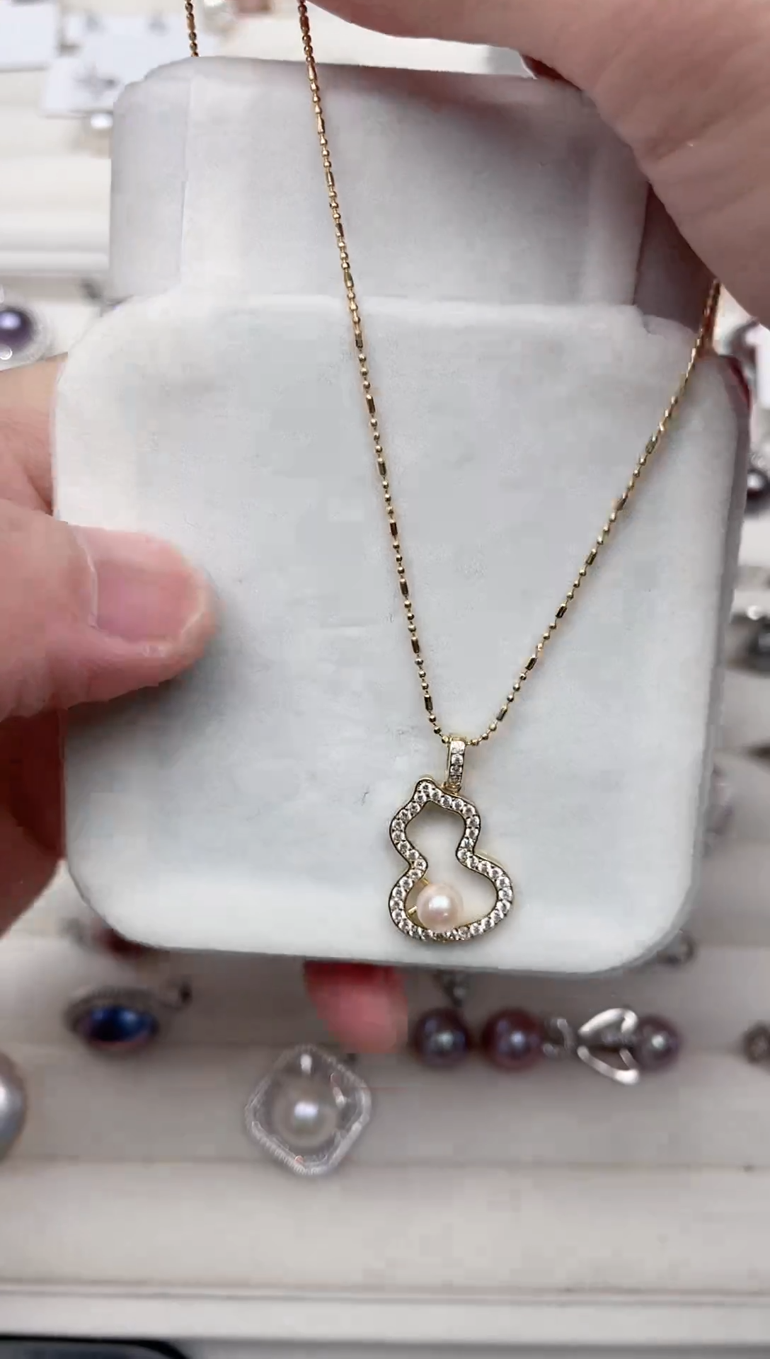 【闪购商品】海水珍珠吊坠(不含链)银S925镶嵌吊 坠