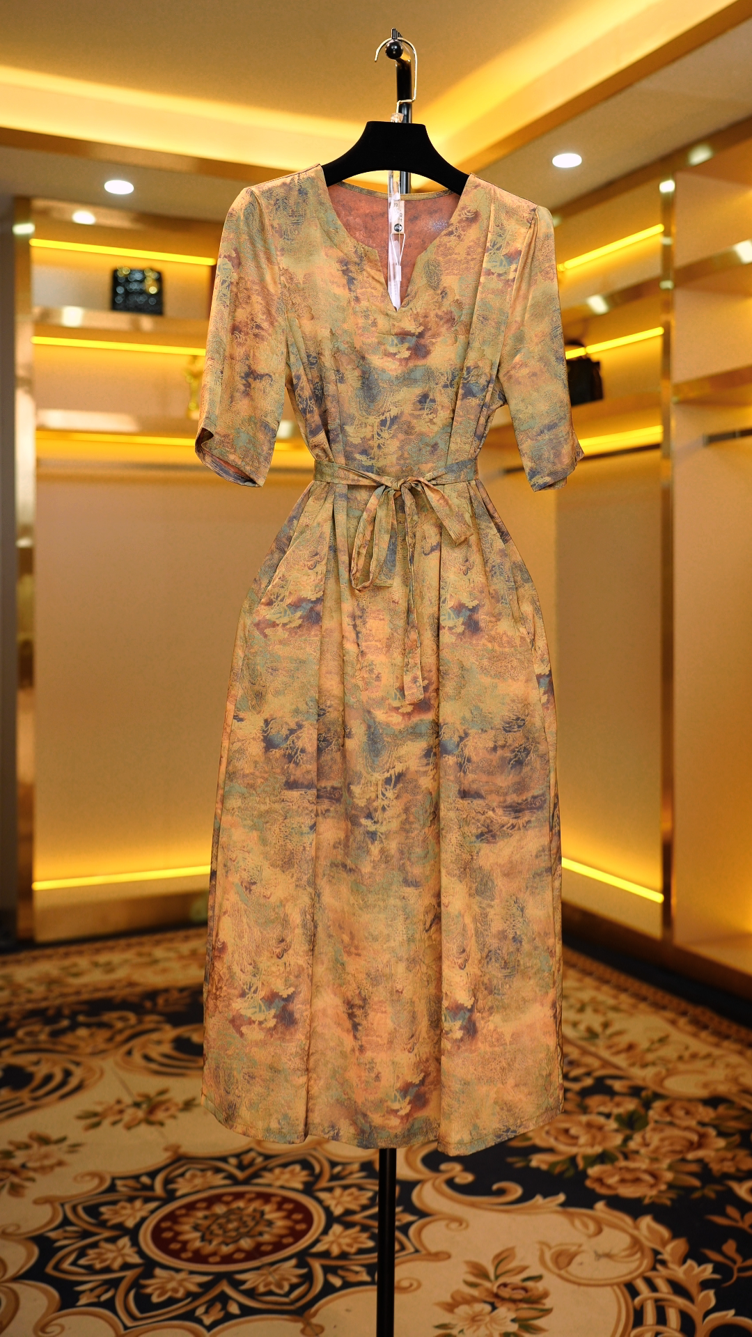 【运费补贴】1435-1中高端专柜款气质显瘦连衣裙