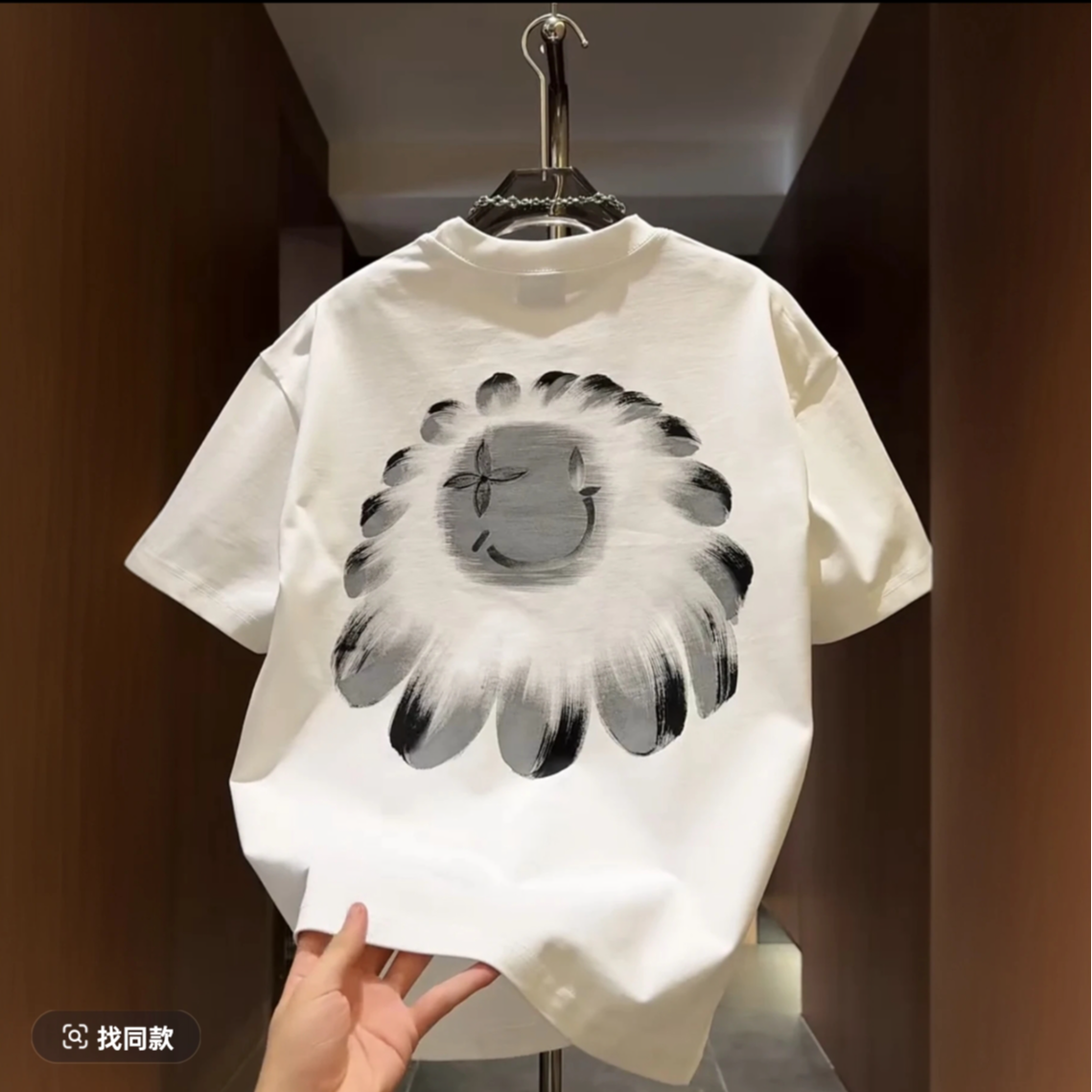 【 71号链接】B奢品仓男女同款 简约重磅情侣百搭潮牌夏季短袖.