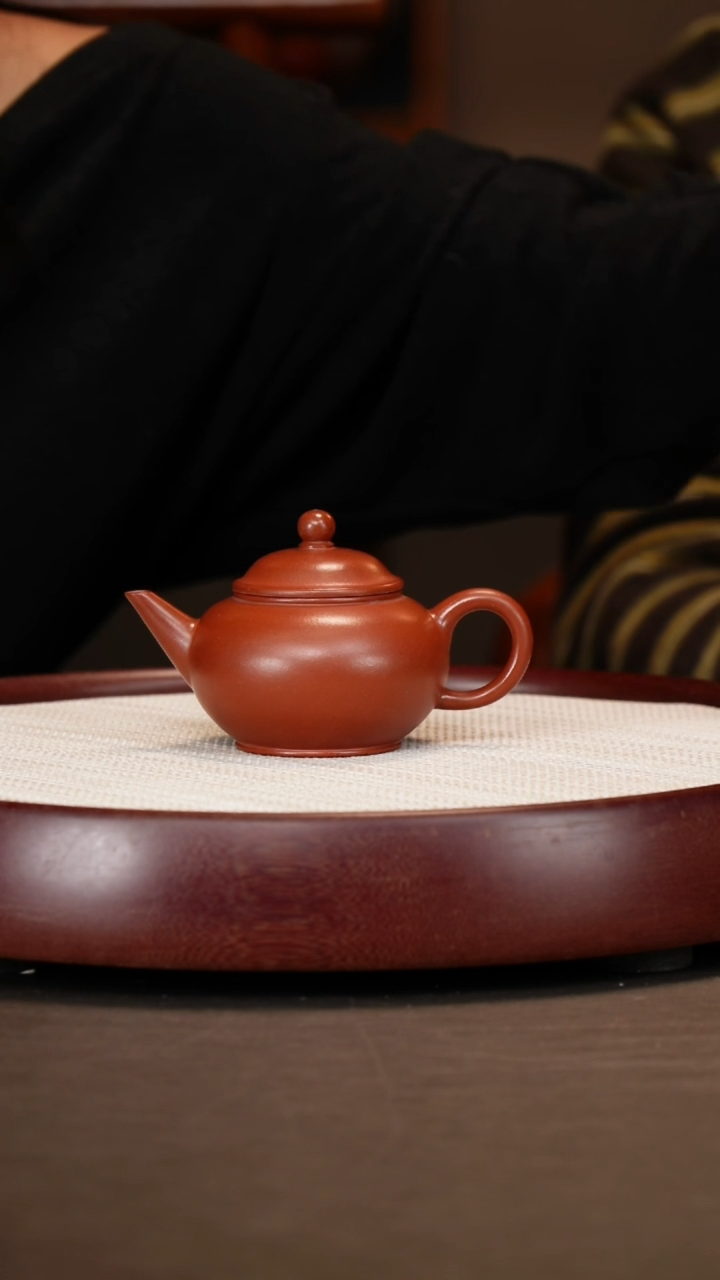 【闪购商品】紫砂茶壶朱泥水平+葫芦杯*2