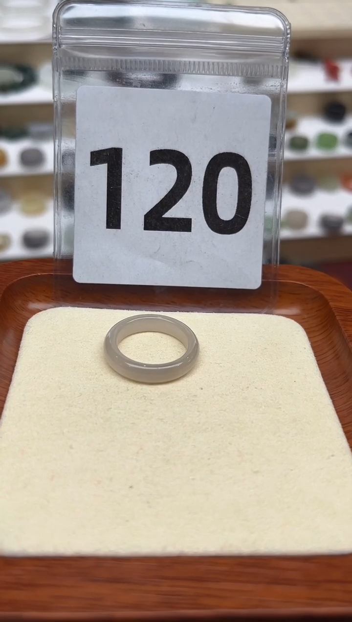 【闪购商品】和田玉戒指未镶嵌港码14号，内径17mm