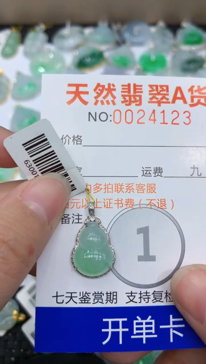 【闪购商品】翡翠颈饰18K金镶嵌11111111111