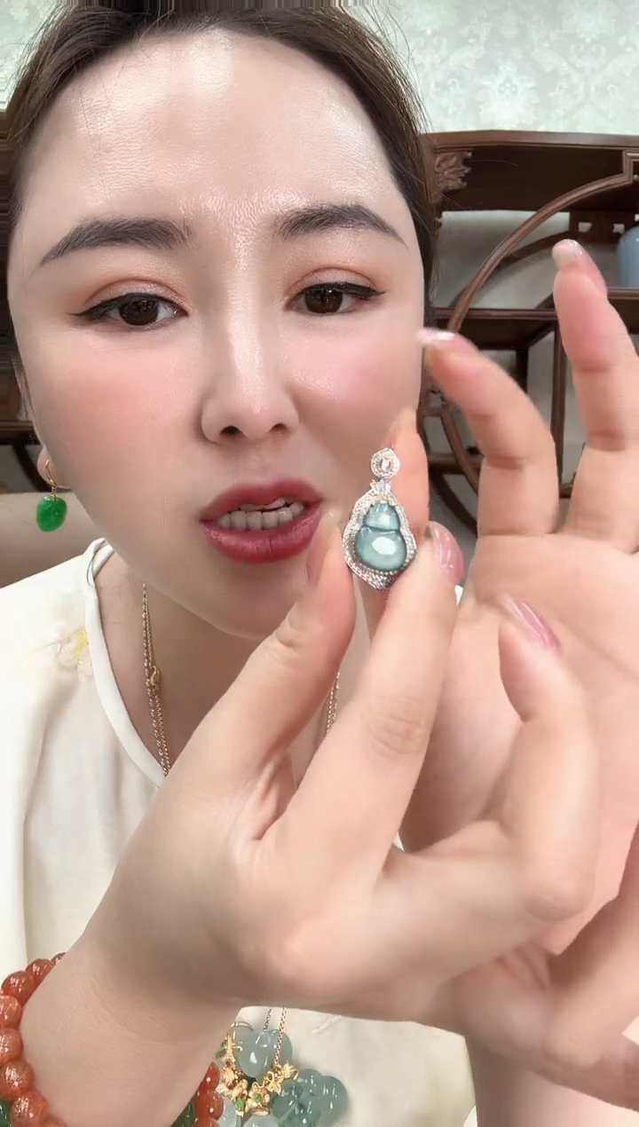 【闪购商品】翡翠颈饰银S925镶嵌25021122