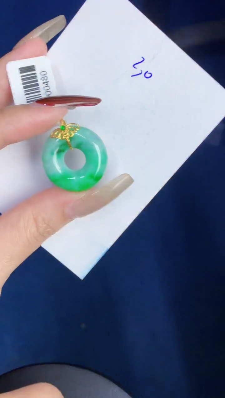 【闪购商品】翡翠颈饰18K金镶嵌0000000000