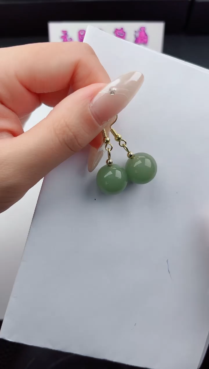 未镶嵌东陵石耳坠嗨购微色差T