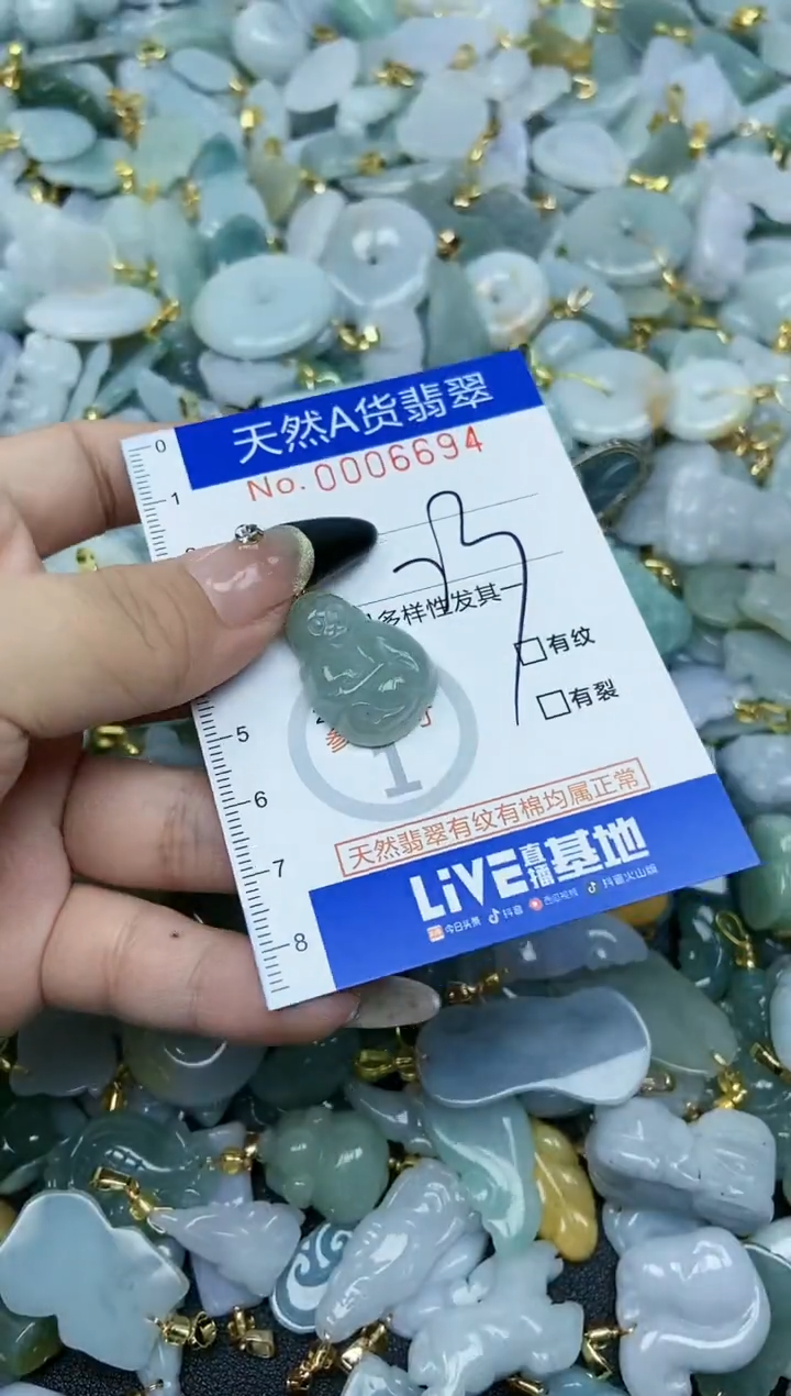 【闪购商品】翡翠颈饰未镶嵌天然A货翡翠