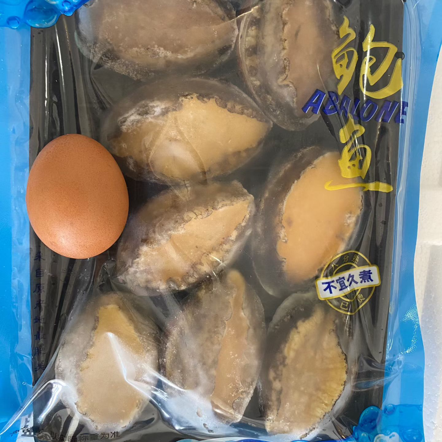 【大号 6-7cm/只】8头大鲍鱼 带壳整只鲍鱼捞饭捞汁鲍鱼鸡煲 顺丰发